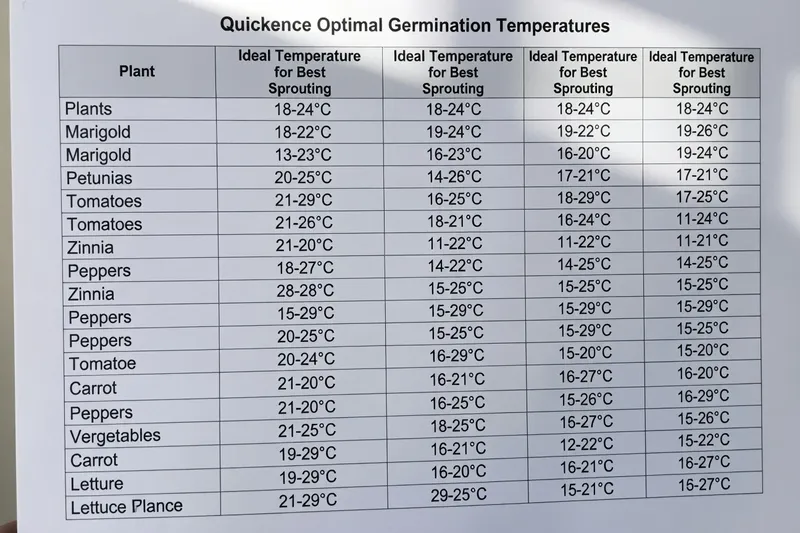 不同植物的播種溫度管理 - 補充圖片