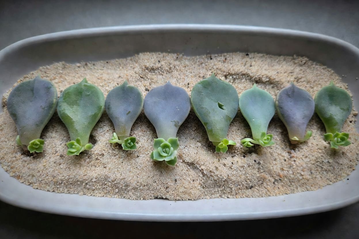 多肉葉插繁殖新手包:一片葉子變出一盆植物,聽起來是詐騙但是真的