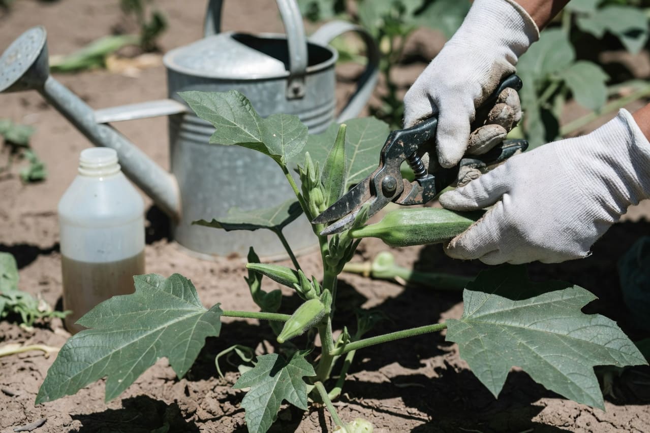 陽台秋葵越夏怎麼照顧？後期採收的 5 個訣竅 - 圖片 2