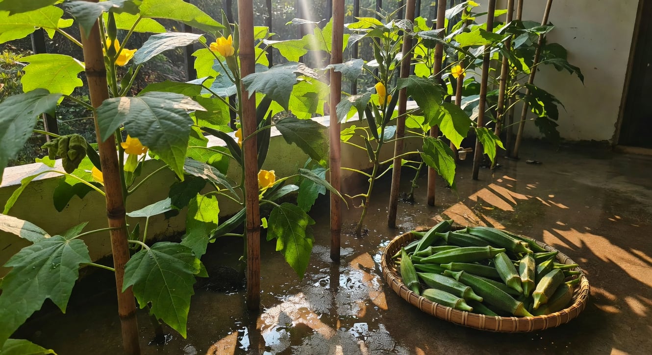 陽台秋葵越夏怎麼照顧？後期採收的 5 個訣竅 - 圖片 3