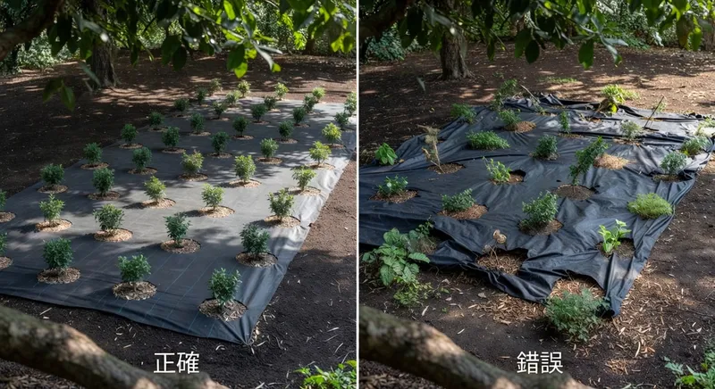 覆蓋物選擇與鋪設實務