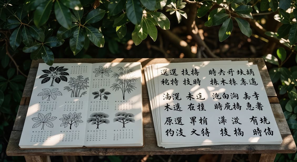 台灣常見植物修剪指南，包含每月修剪時機與注意事項原則