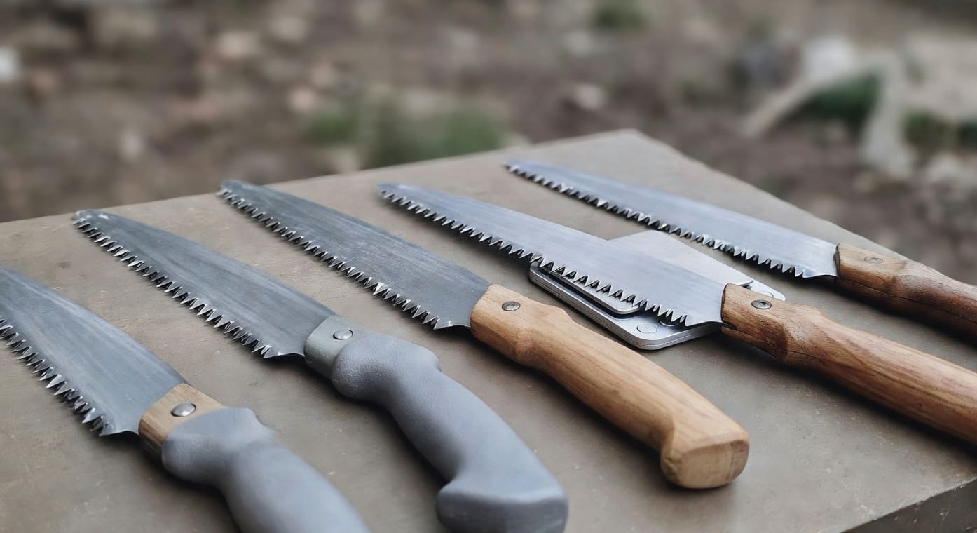修枝鋸選購檢查清單:包括握感測試、鋸齒鋒利度檢視和重量比較細節
