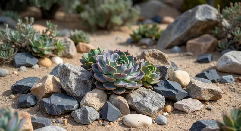 岩石花園設計：石與多肉的對話
