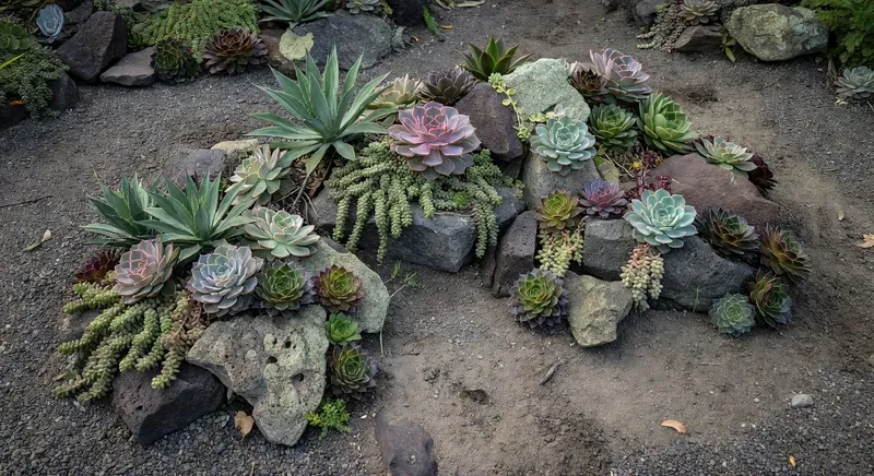 岩石花園設計：石與多肉的對話 - 圖片 2