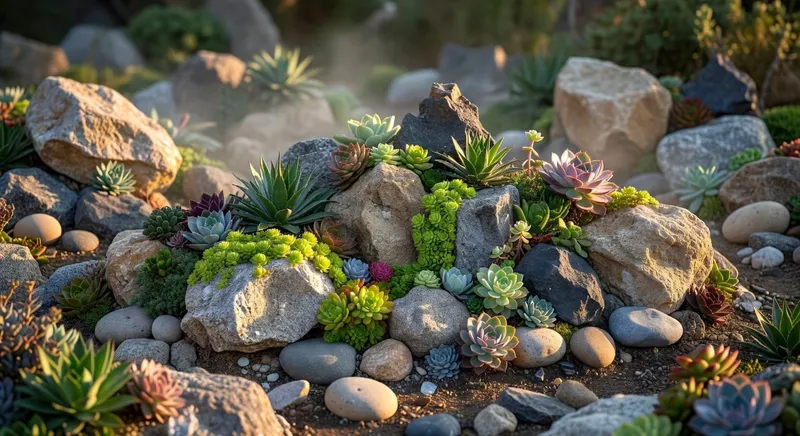 岩石花園設計：石與多肉的對話 - 圖片 3