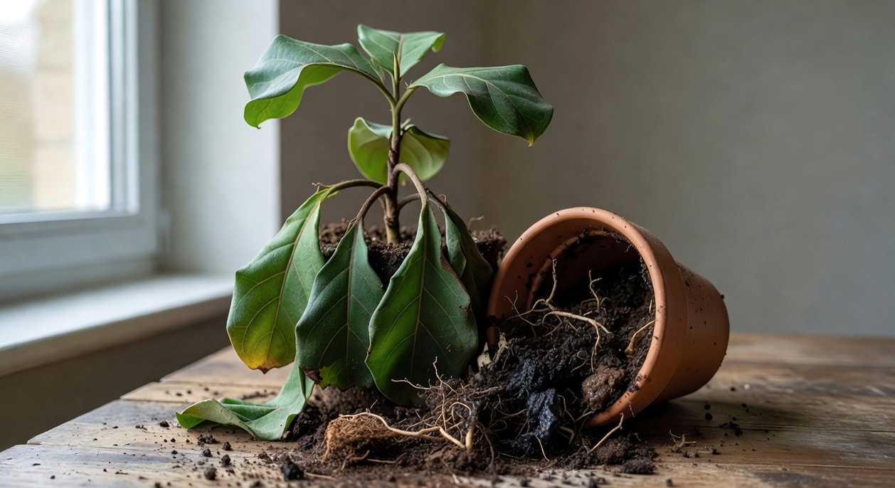 根腐病預防措施示意:確保適當澆水和使用通風環境避免積水
