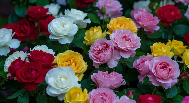 月季花園的四季風景