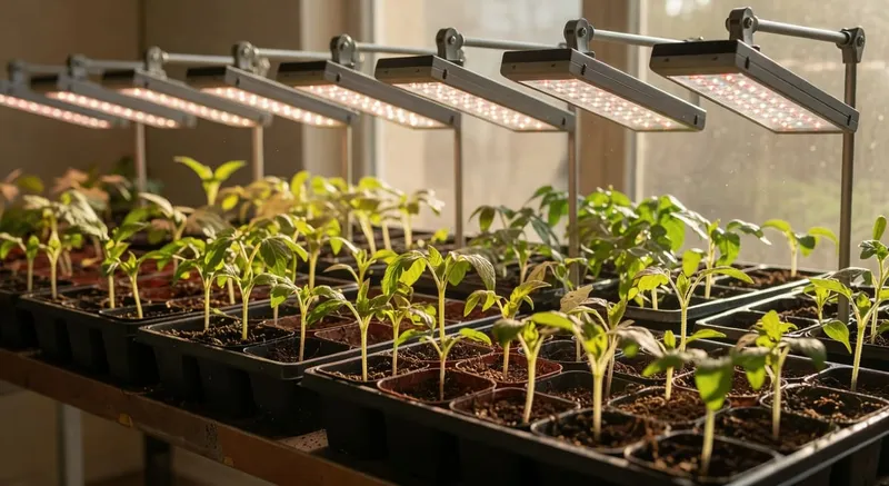 科學補光燈具選擇，促進播種育苗健壯生長