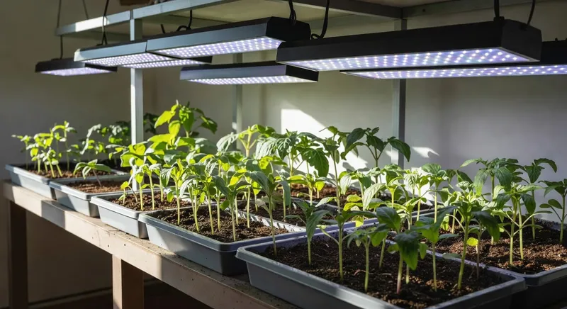 科學補光燈具選擇，促進播種育苗健壯生長