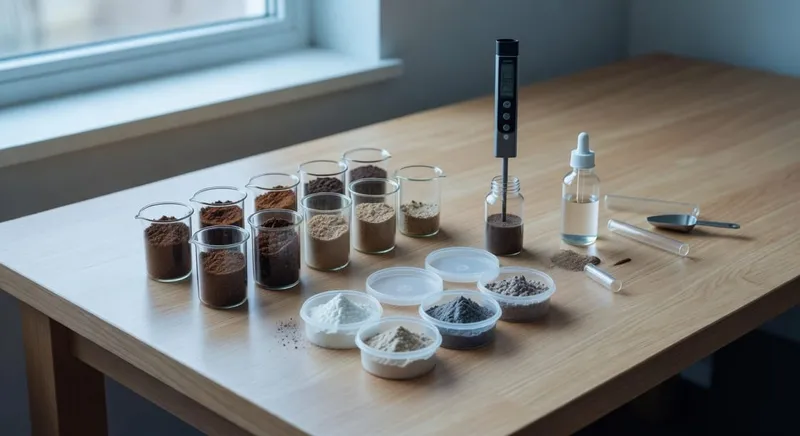 土壤酸鹼度調整實務操作示意圖