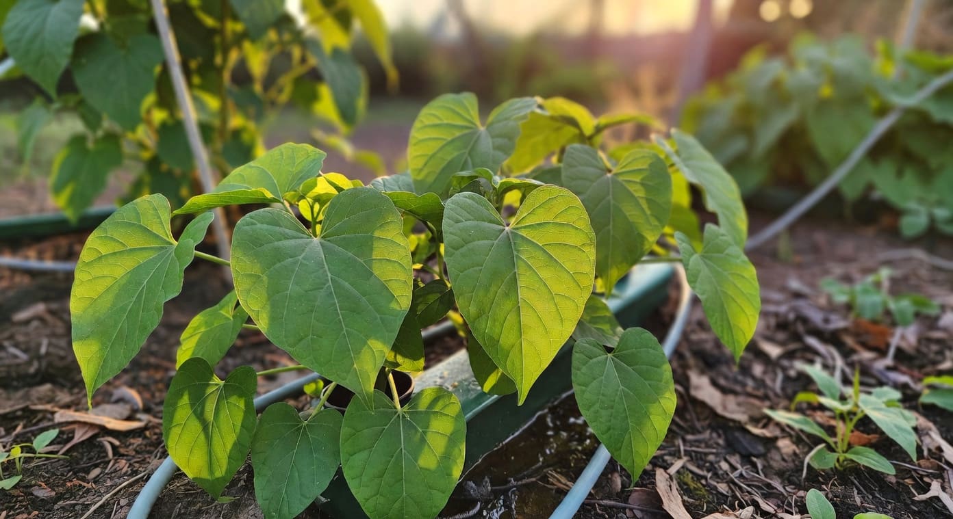 地瓜葉陽台水耕