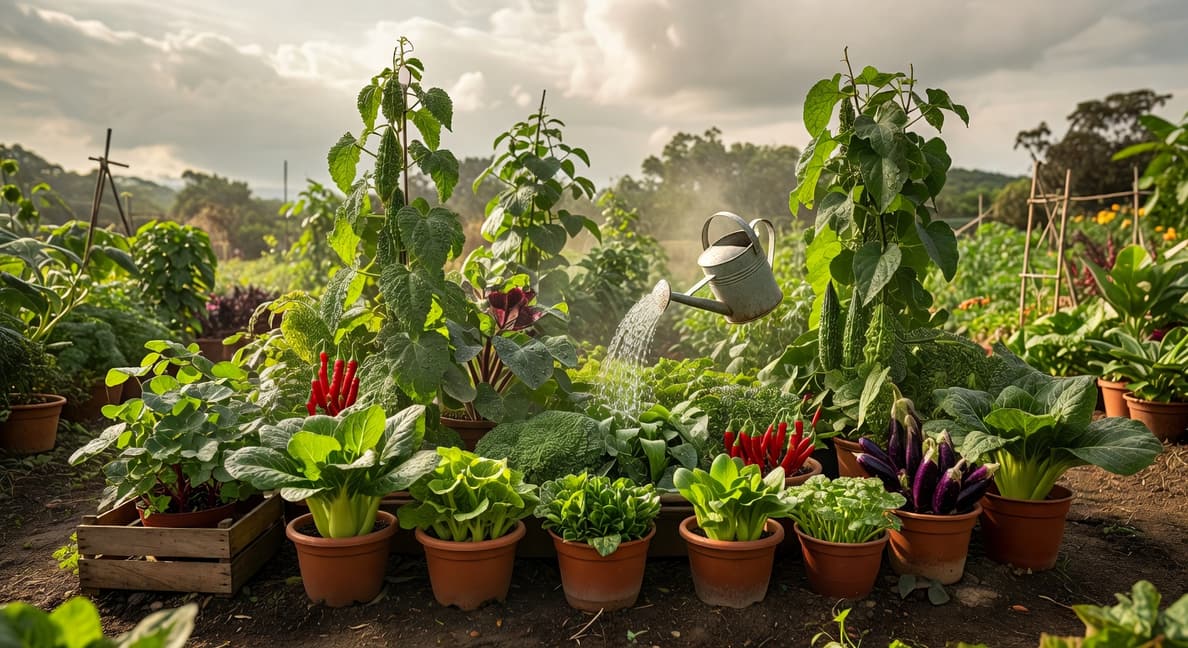 夏日菜園抗暑澆水:台灣六到八月不熱死的生存策略