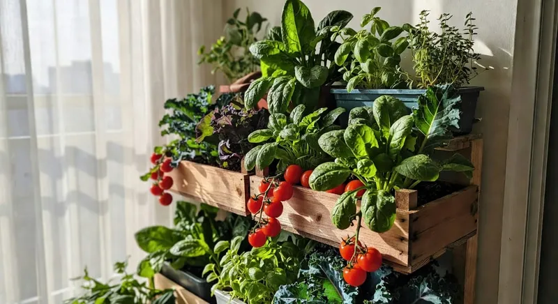 小空間蔬菜垂直種植：公寓陽台也能有菜園